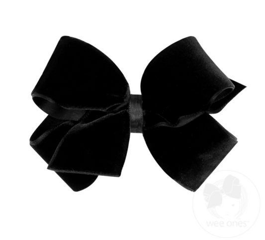 Small Velvet Bow, Black - Magpies Paducah