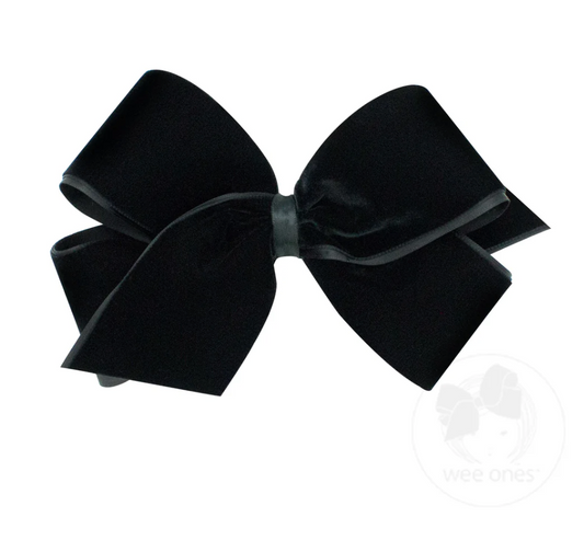 Small King Velvet Bow, Black - Magpies Paducah