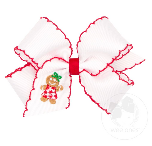 Medium Moonstitch Bow, Gingerbread