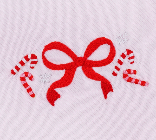 Candy Cane Lane Ruffle Footie