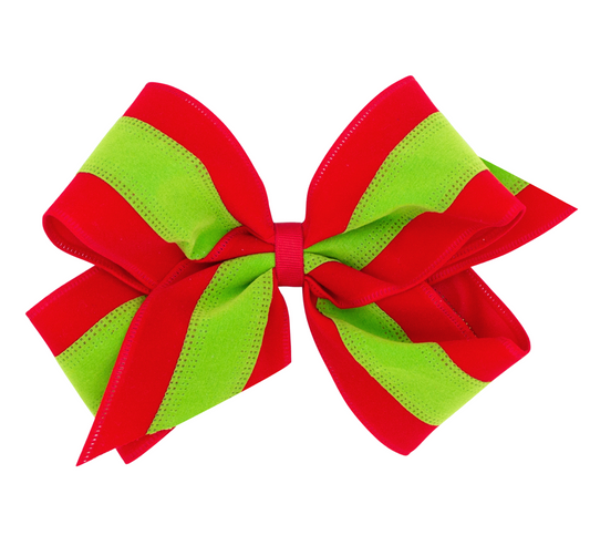 King Red/Green Velvet Bow - Magpies Paducah