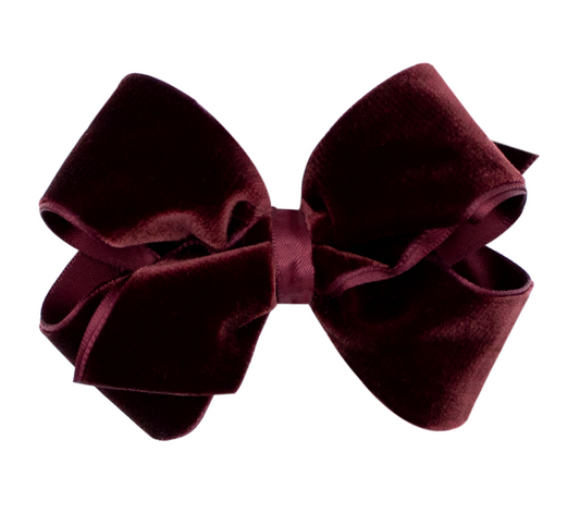 Small Velvet Bow, Burgundy - Magpies Paducah