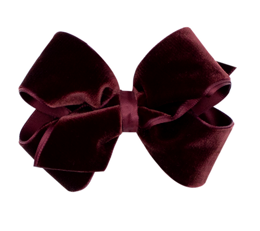Small King Velvet Bow, Burgundy - Magpies Paducah