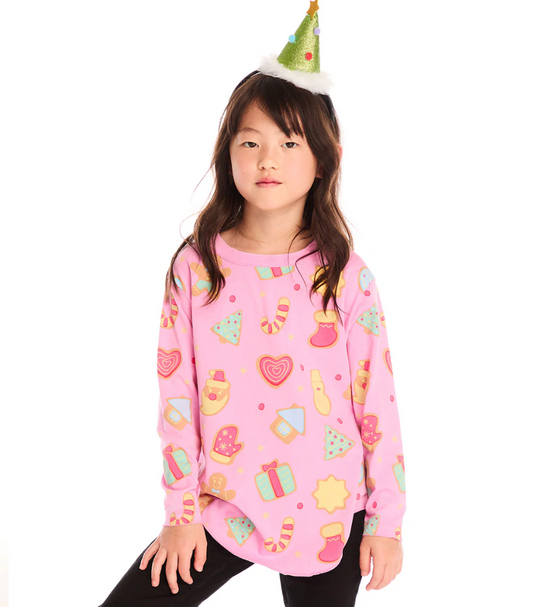 Vintage Shirttail Tee, Confetti Candy Canes - Magpies Paducah