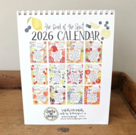 2026 Desk Calendar - Fruits of the Spirit - Magpies Paducah