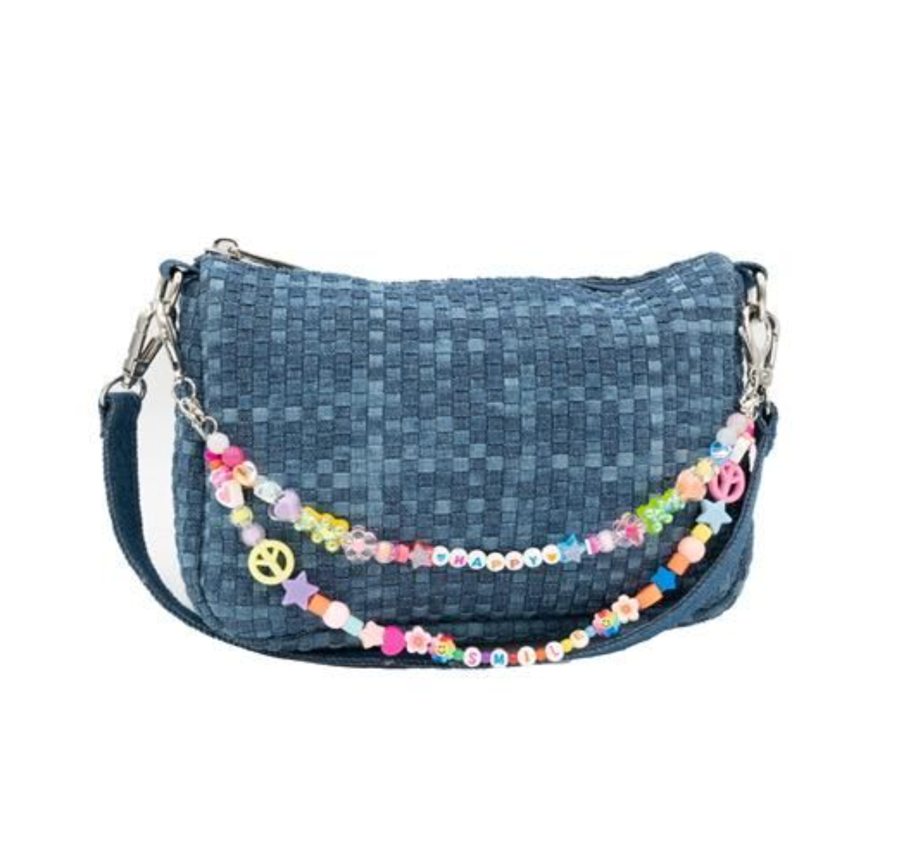 Woven Denim Charm Purse - Magpies Paducah