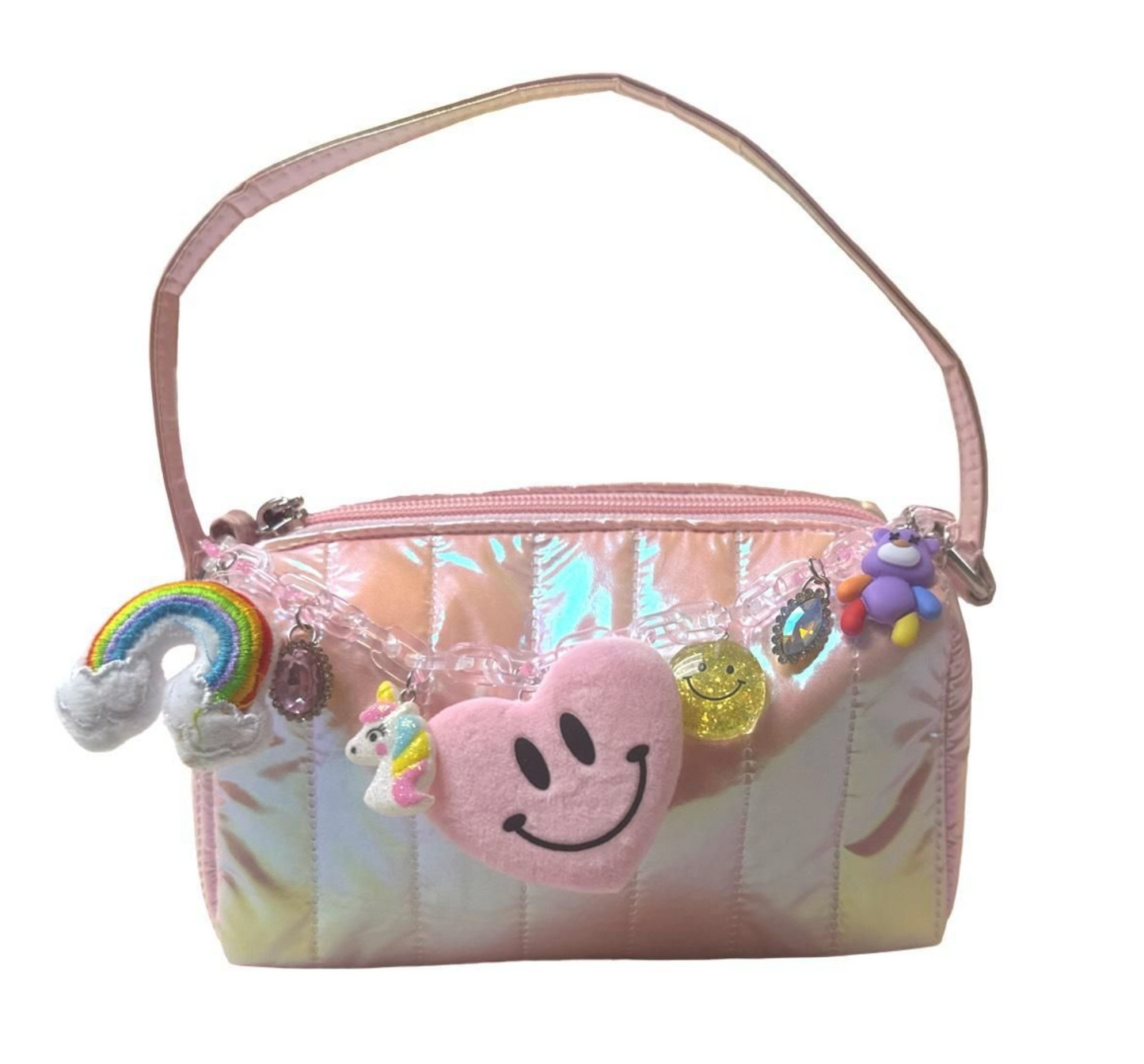 Quilted Plush Charm Purse - Magpies Paducah