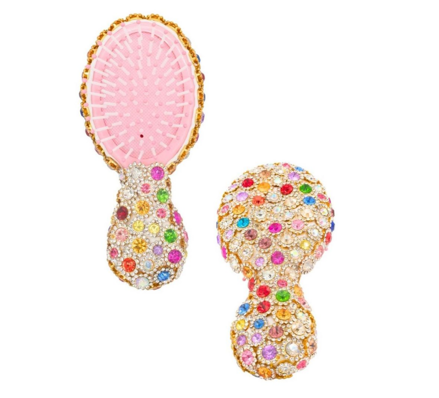 Fully Jeweled Hair Brush - Magpies Paducah