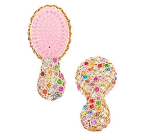 Fully Jeweled Hair Brush - Magpies Paducah
