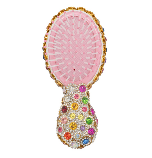 Fully Jeweled Hair Brush - Magpies Paducah