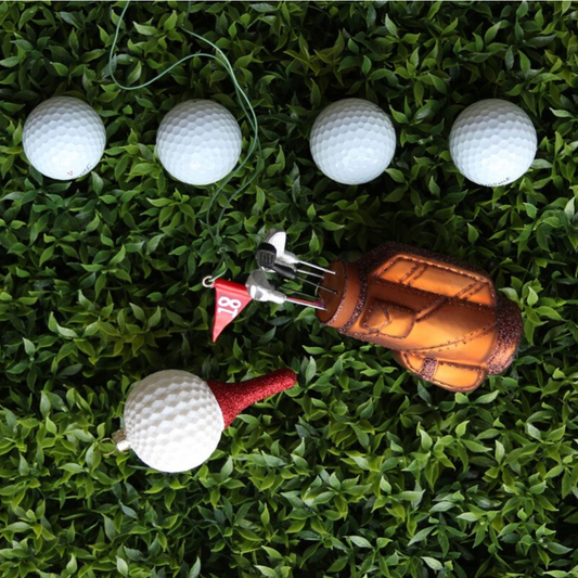 Golf Ball on Tee Ornament - Magpies Paducah