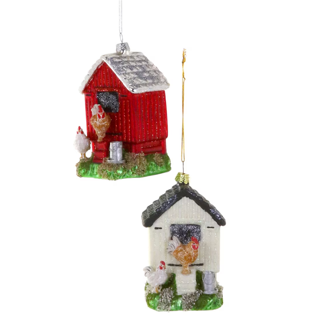 Chicken Coop Ornament (2 Styles!) - Magpies Paducah