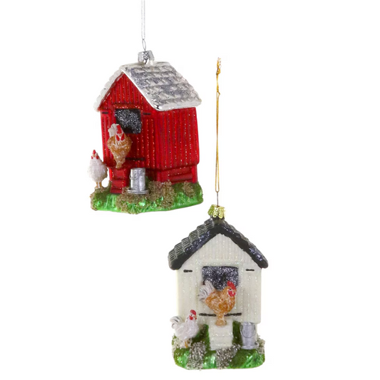 Chicken Coop Ornament (2 Styles!) - Magpies Paducah