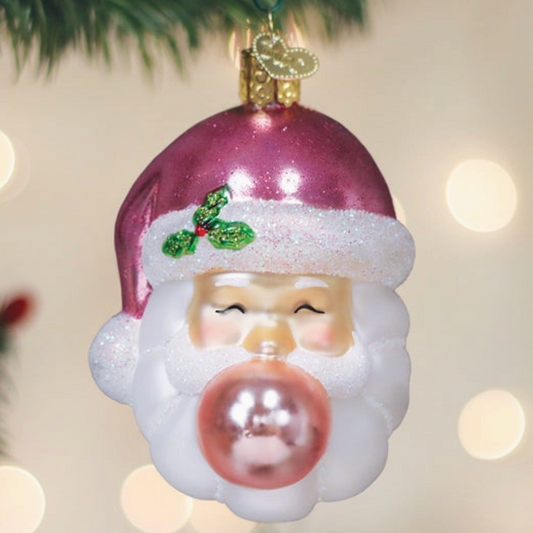 Bubblegum Papa Noel Ornament - Magpies Paducah