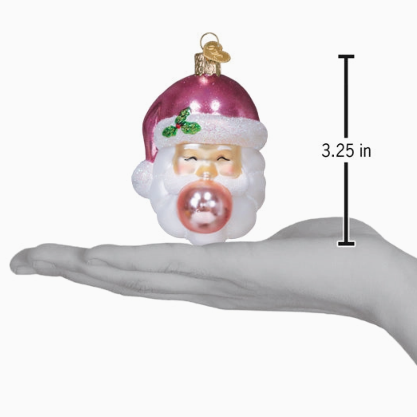 Bubblegum Papa Noel Ornament - Magpies Paducah