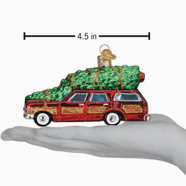 Station Wagon With Tree Ornament - Magpies Paducah