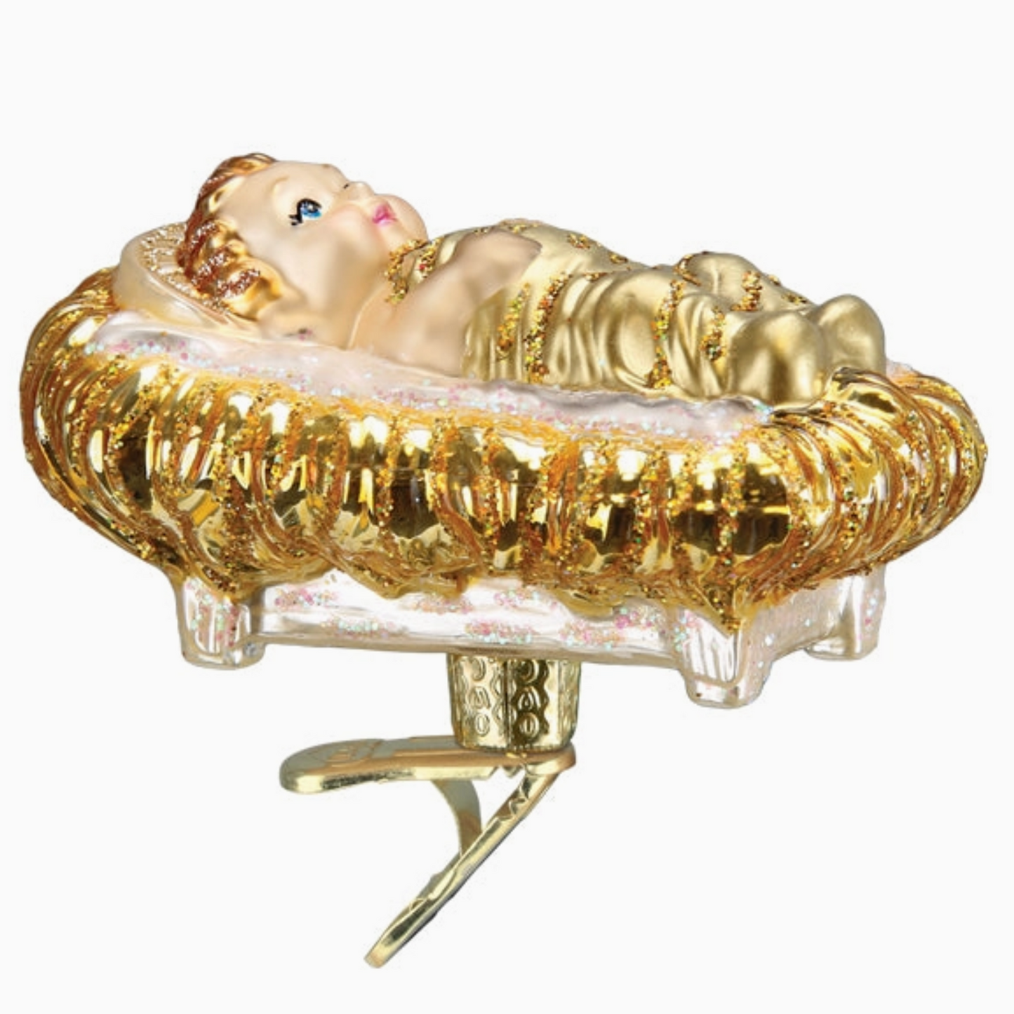 Baby Jesus in Manger Ornament - Magpies Paducah