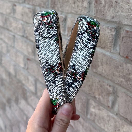 Fully Crystalized Snowman Headband