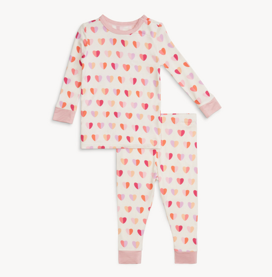 Modal Pajama Set, Pink XOXO - Magpies Paducah