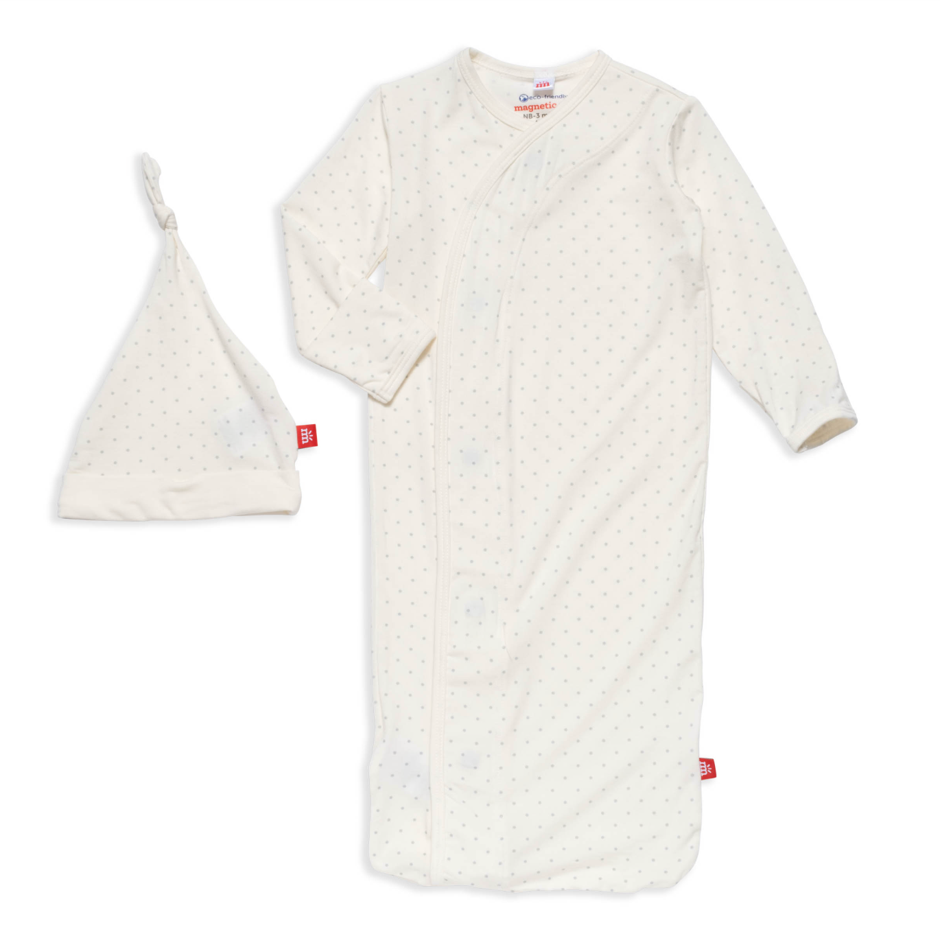 Modal Gown + Hat, Pin Dot Cream - Magpies Paducah