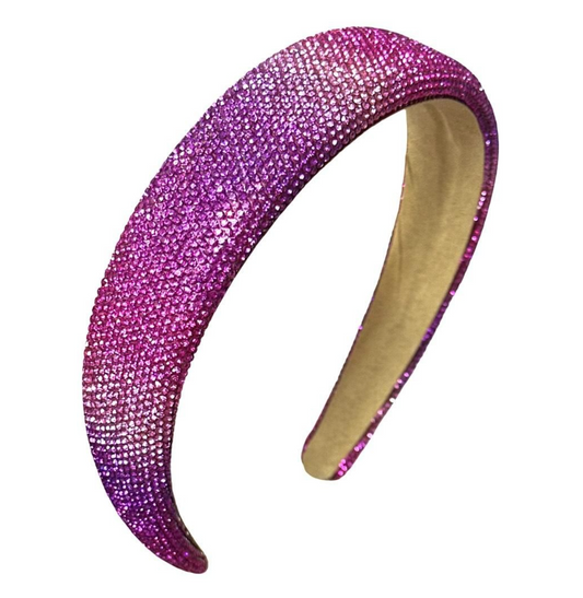 Ombre Fuchsia Crystalized Headband