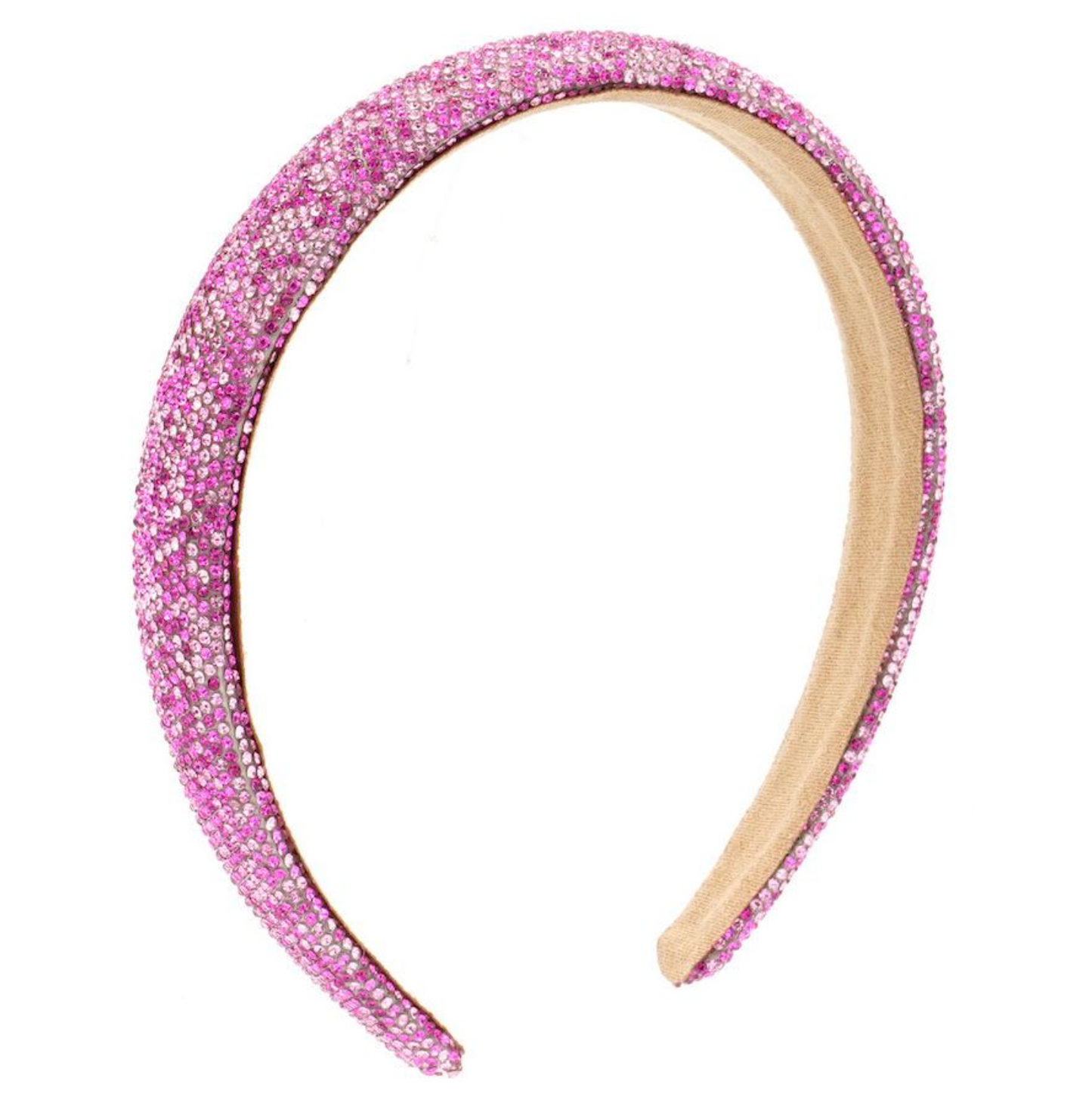 Thin Pink Multi Crystalized Headband