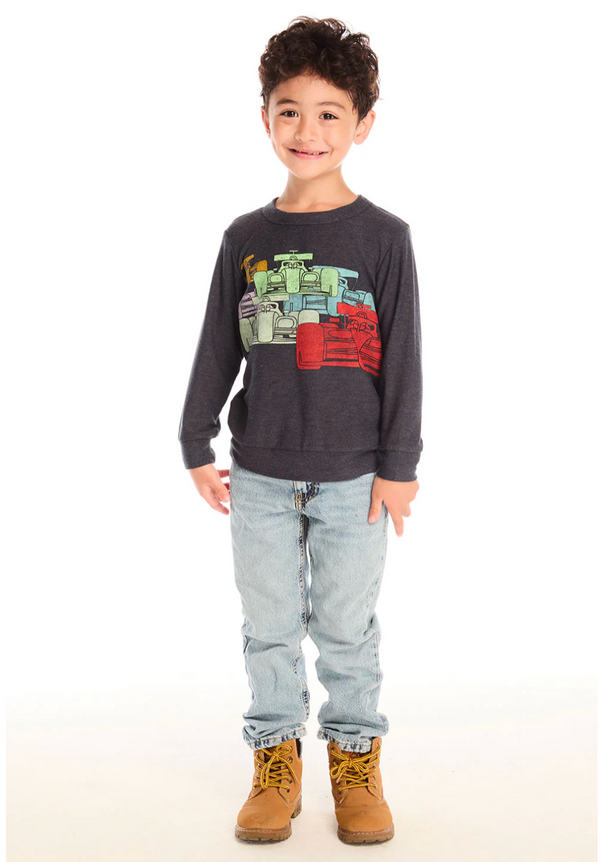 Cozy Knit Long Sleeve, All Over Racing