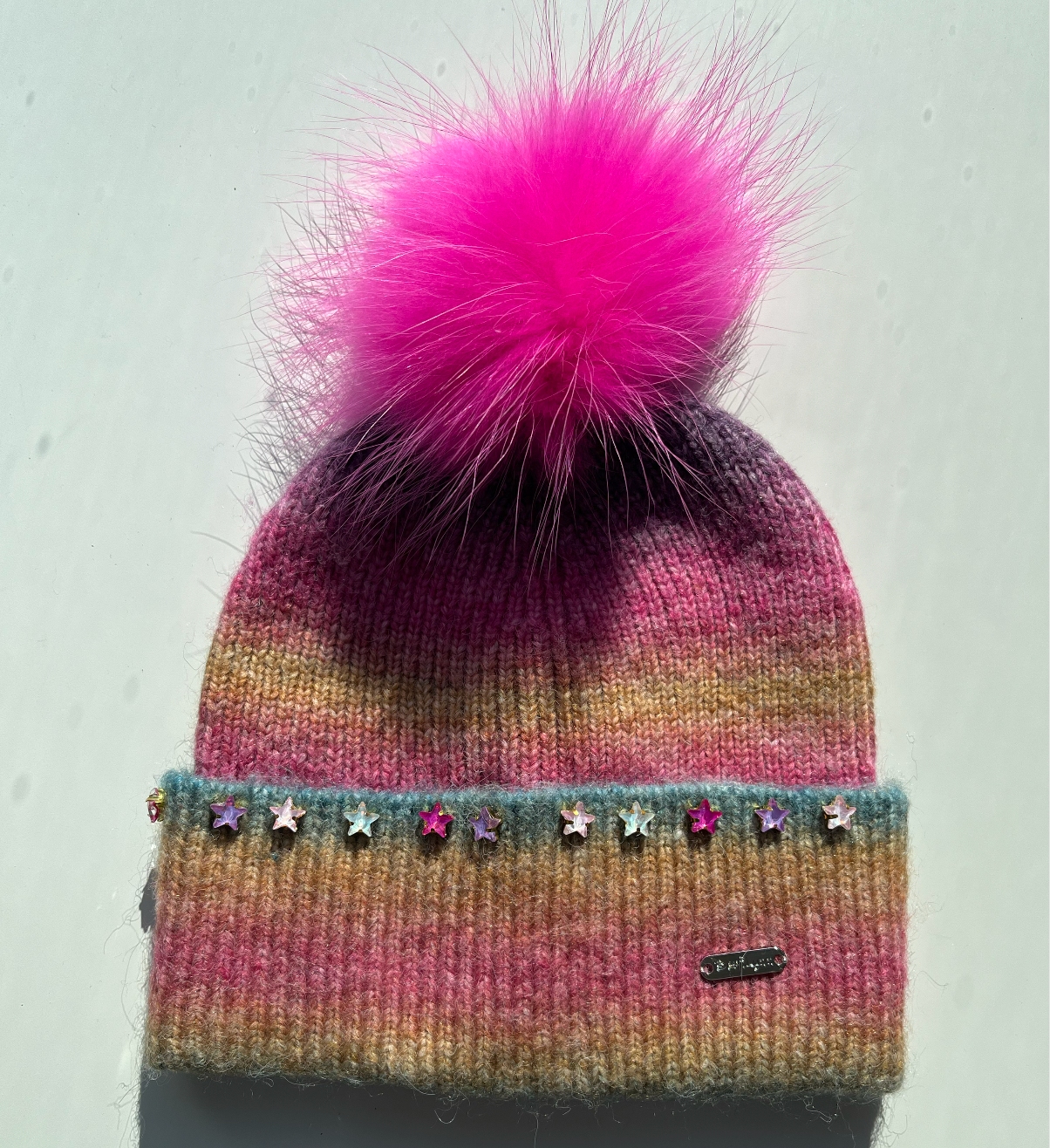 Pam Beanie, Jeweled Ombre Star