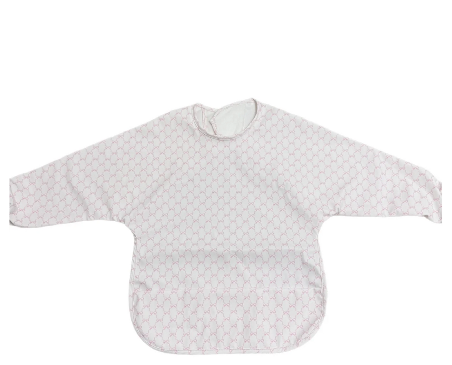 Catch All Bib, Pink Bows