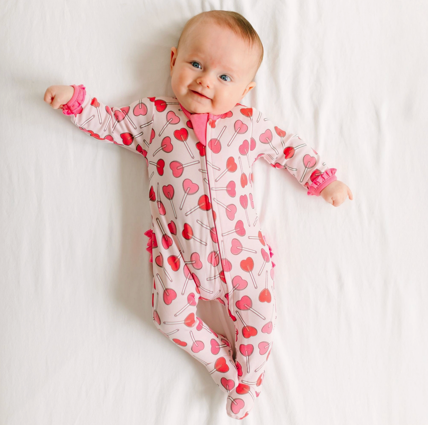 Sweetheart Pops Ruffle Footie