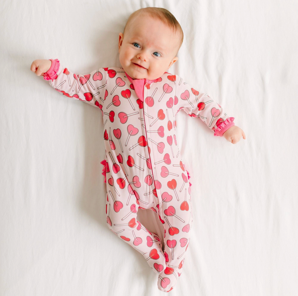 Sweetheart Pops Ruffle Footie