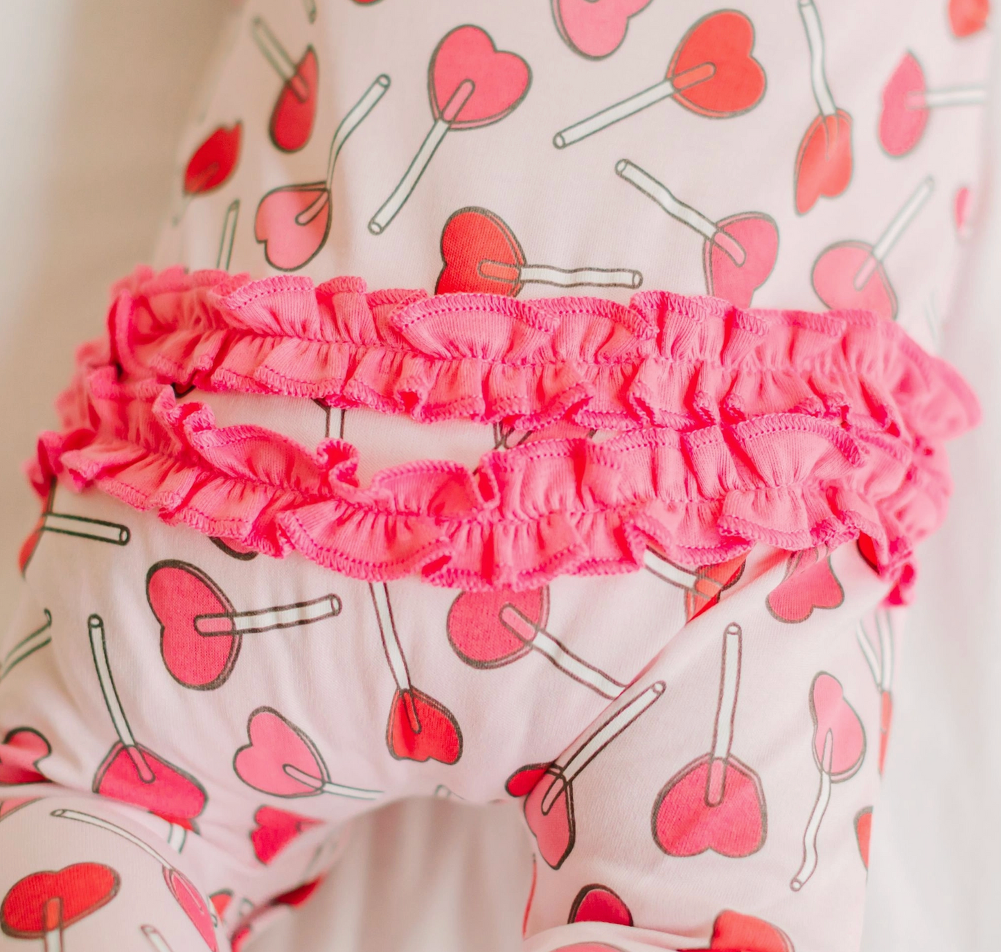 Sweetheart Pops Ruffle Footie