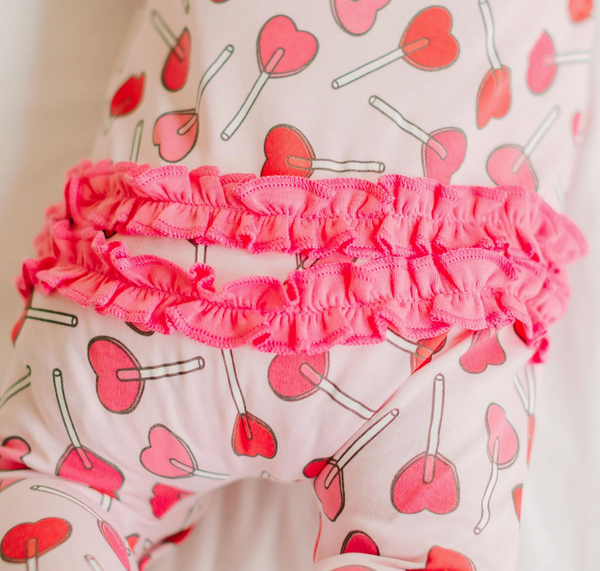 Sweetheart Pops Ruffle Footie