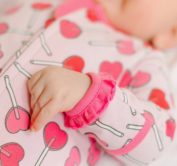 Sweetheart Pops Ruffle Footie