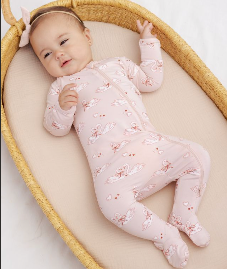 Bamboo Zip Footie, Swans