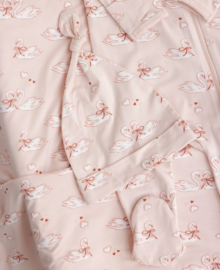 Bamboo Zip Footie, Swans