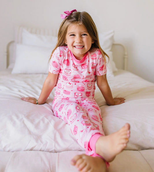 Bamboo Short Sleeve PJ Set, Eat Your Heart Out