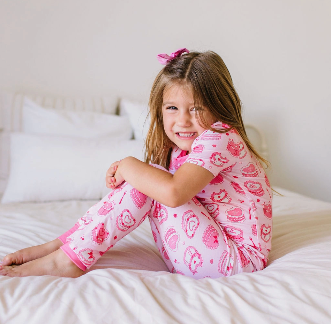 Bamboo Short Sleeve PJ Set, Eat Your Heart Out