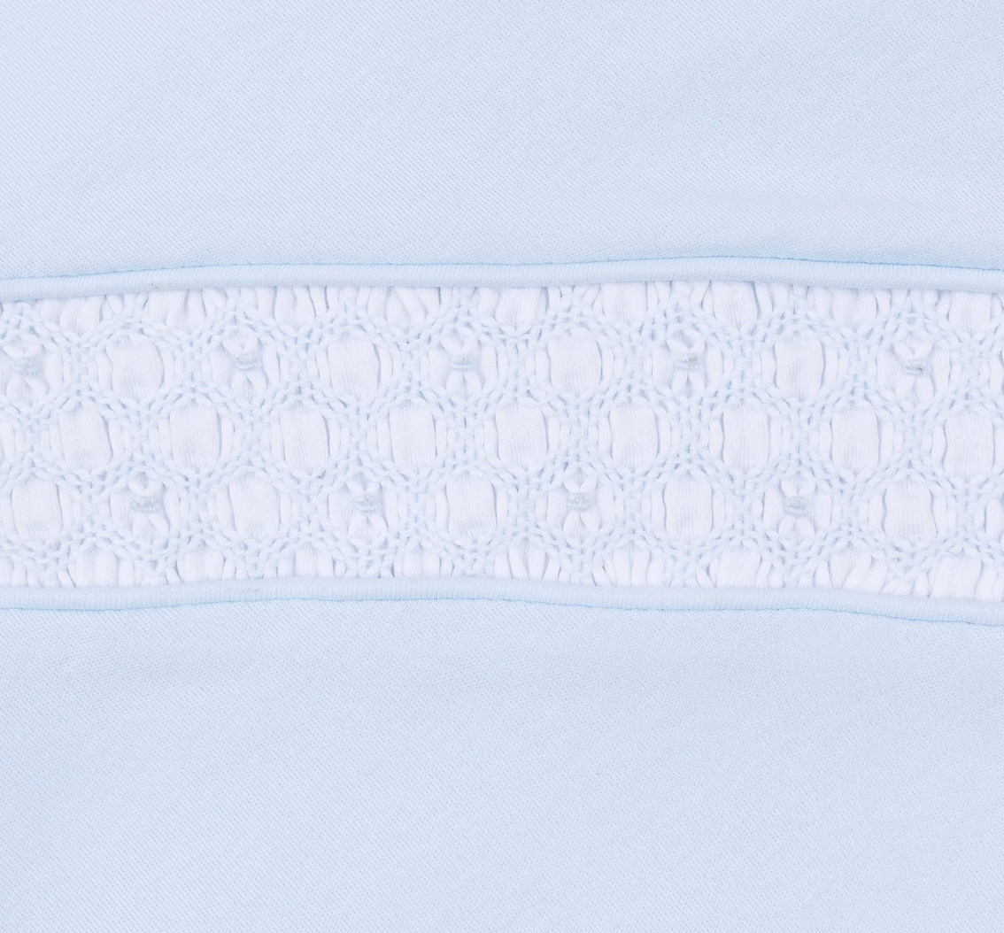 Willow & Walker's Smocked Collared Footie