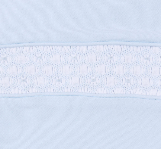 Willow & Walker's Smocked Collared Footie