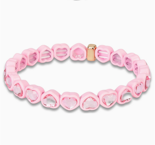 Pink Heart Bracelet
