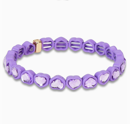 Purple Heart Bracelet