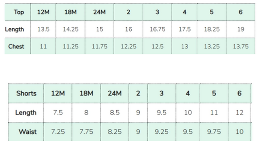 Cotton Tee + Short Set, Mint