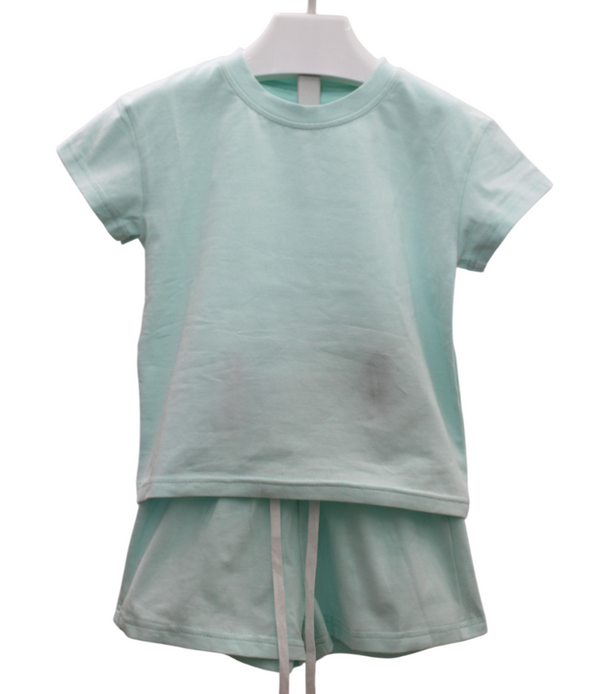 Cotton Tee + Short Set, Mint