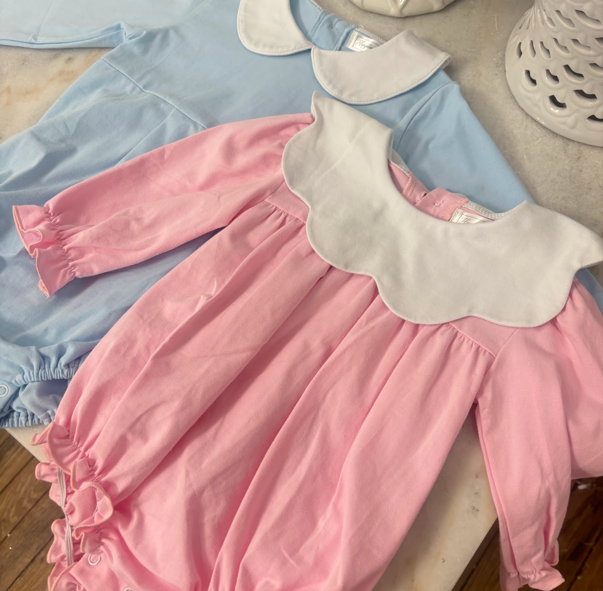 Logan Collared Bubble, Light Blue