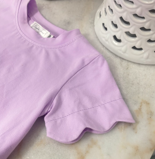 Scalloped Cotton Bubble, Purple