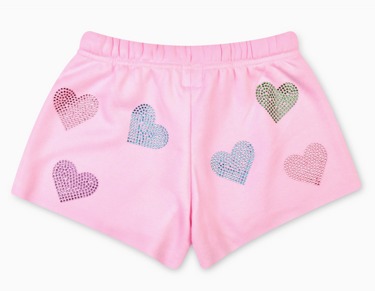 Sparkling Hearts Sweat Shorts