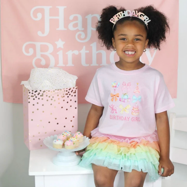 Birthday Girl Cutie T-Shirt, Ballet Pink - Magpies Paducah