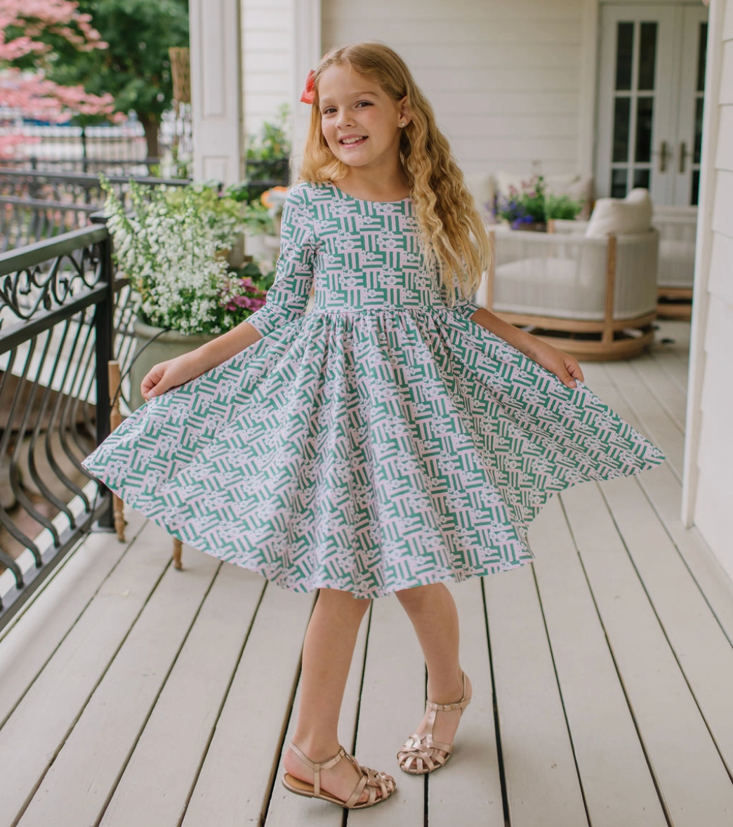 Emile Dress, Wildflower Grid