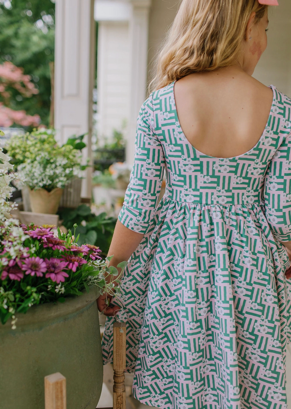 Emile Dress, Wildflower Grid